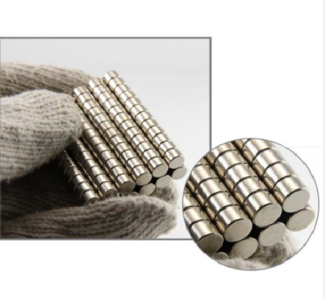 Nam châm làm đồ chơi 6x4mm nam châm viên tròn gắn túi xách ví da hộp quà tặng